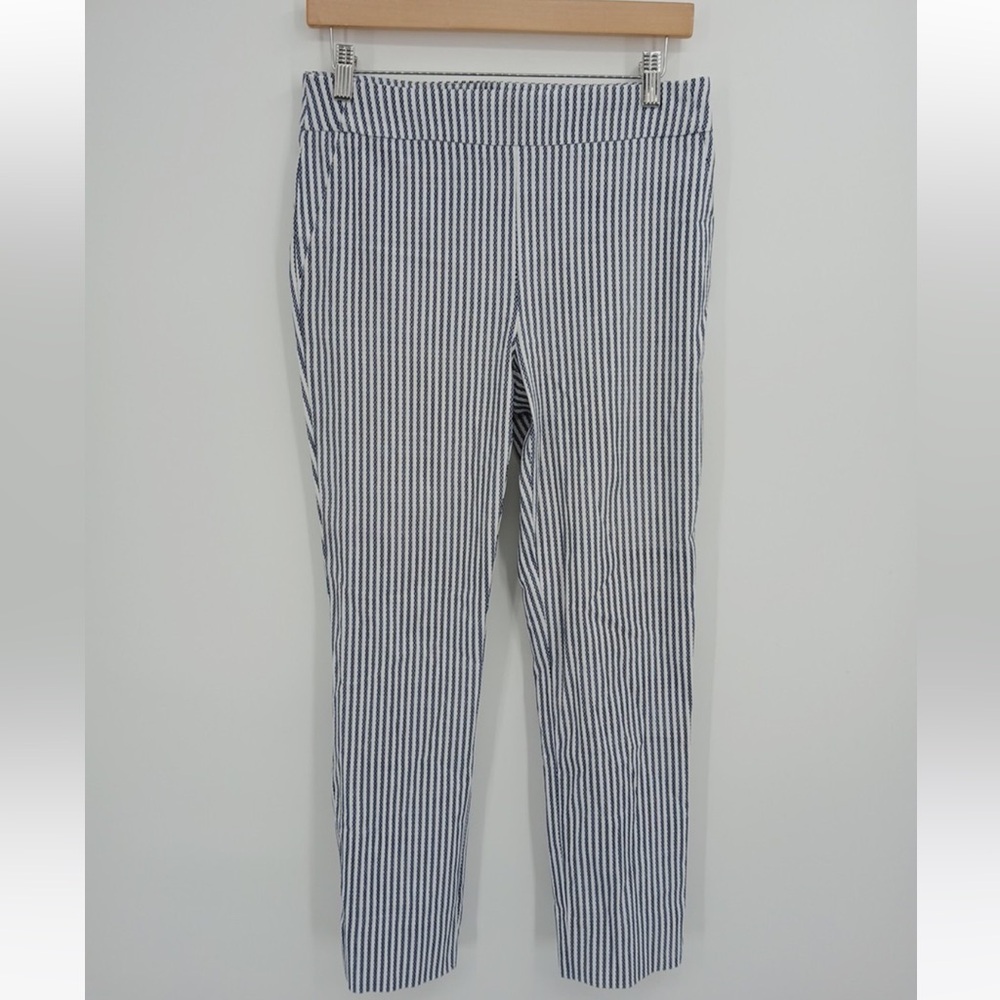 Rachel Zoe Blue & White Striped Cropped Pants Size 6